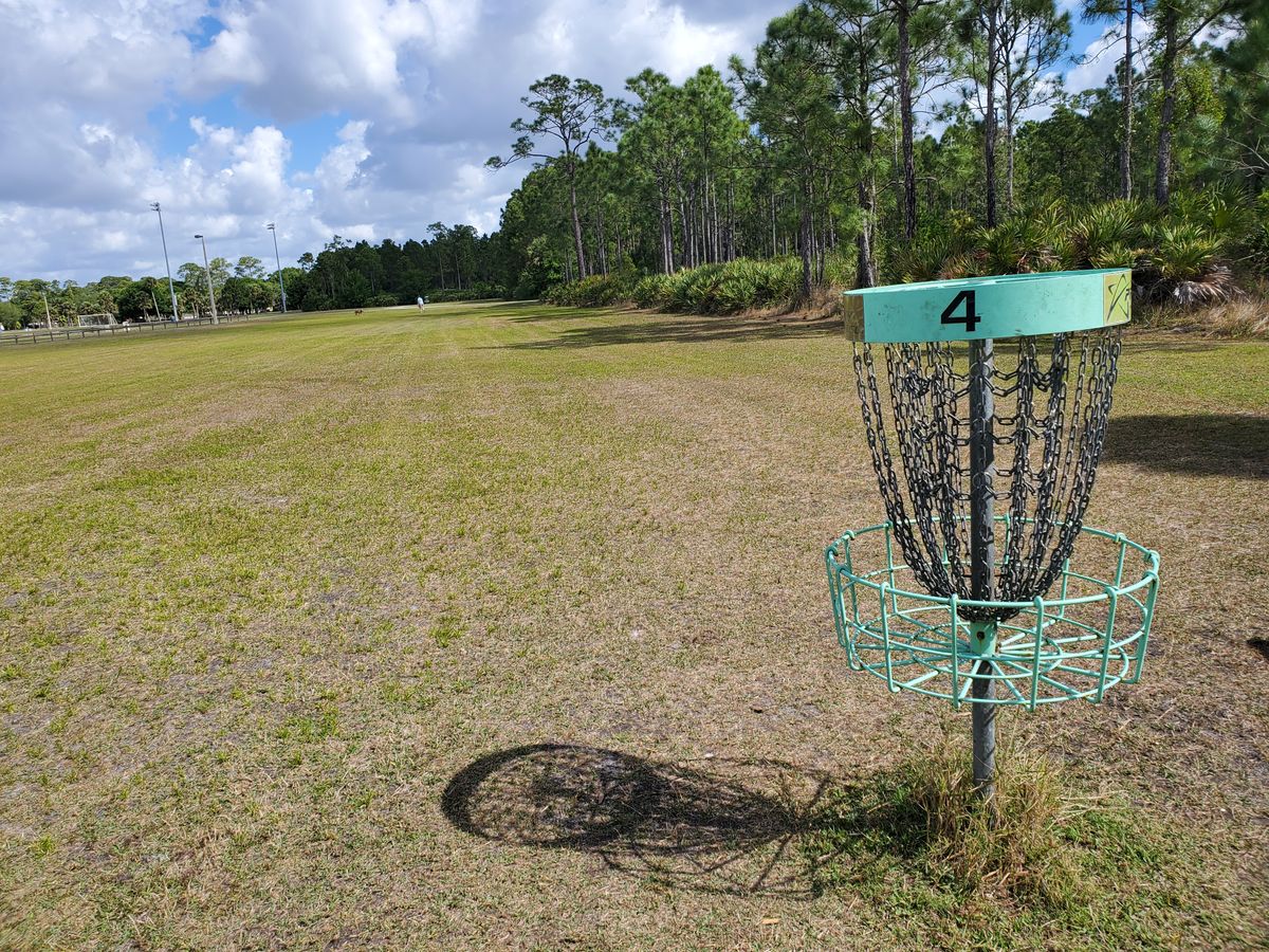 Looking back towards the tee at #4.