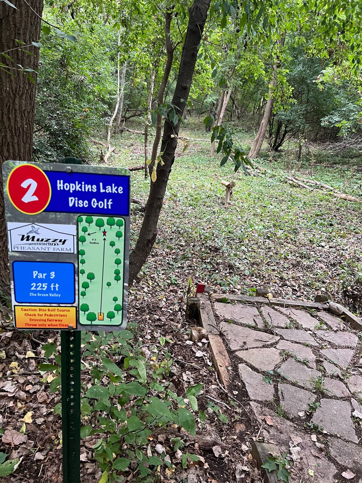 Hole 2 Tee Sign.