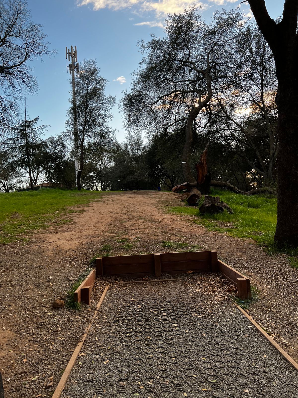 Hole 4. Hard to the right and down hill