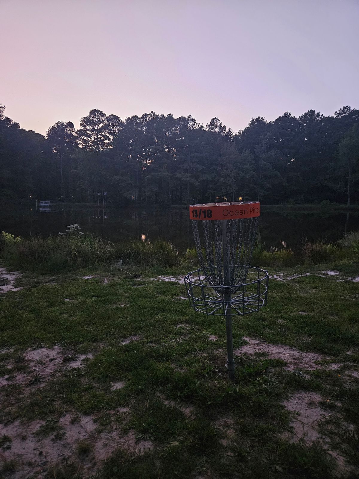 Basket and green for holes 13 and 18