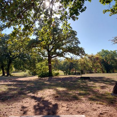 Tee 10 Looking straight toward the basket location.