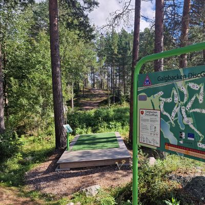 Början på rundan vid hål 1