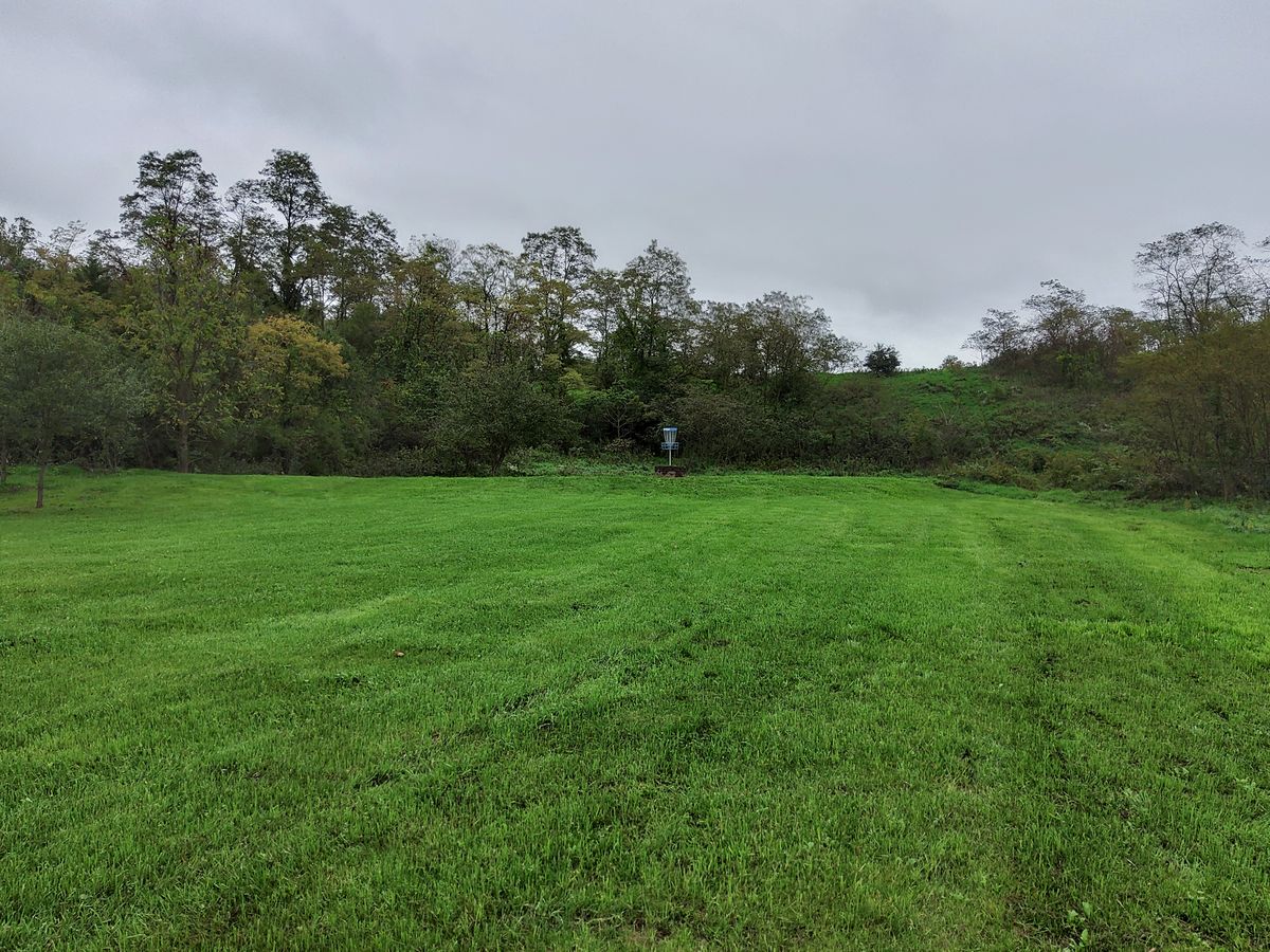 Approach to hole 1 basket
