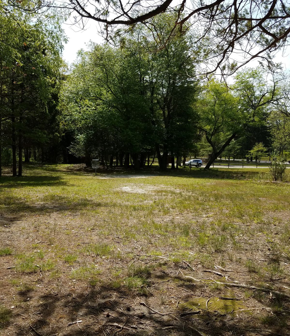 Allaire #3 (par 4) approach shot.