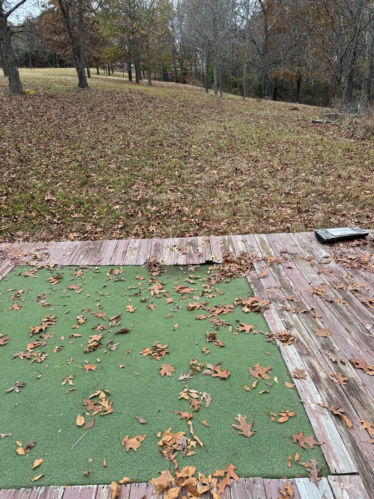 Hole 4 and 9’s tee box is rotted out and super unsafe