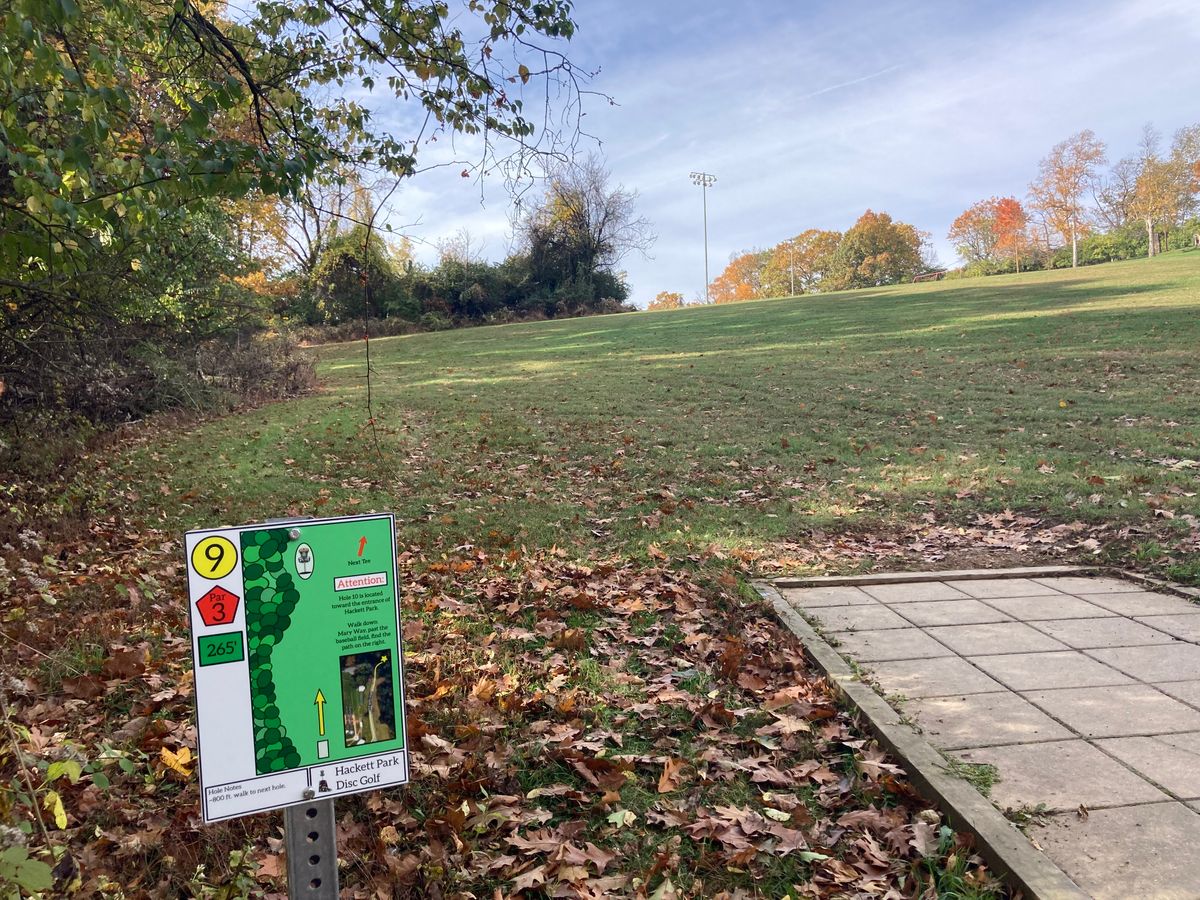 Mind the walk to 10 (directions on sign)
