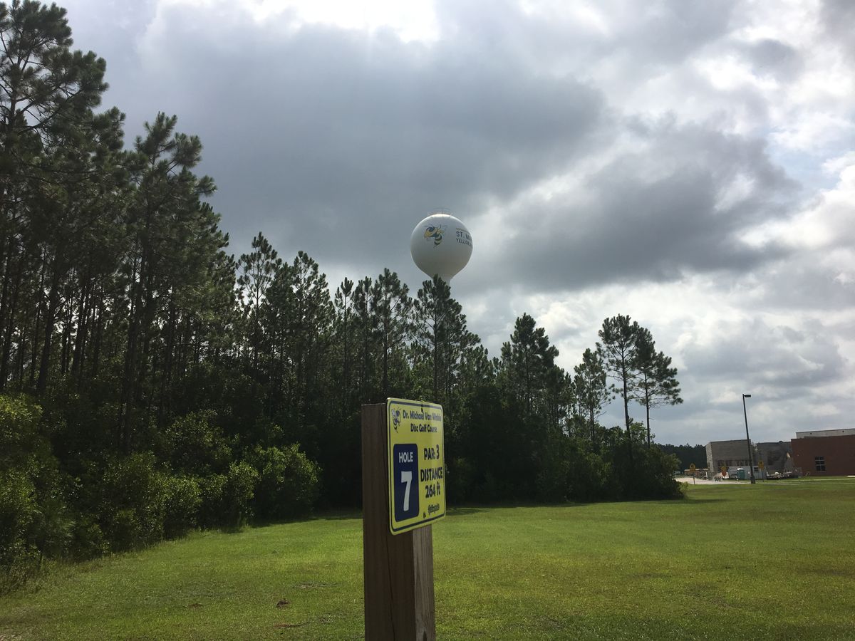 Fairway #7, around the corner of the woods. 