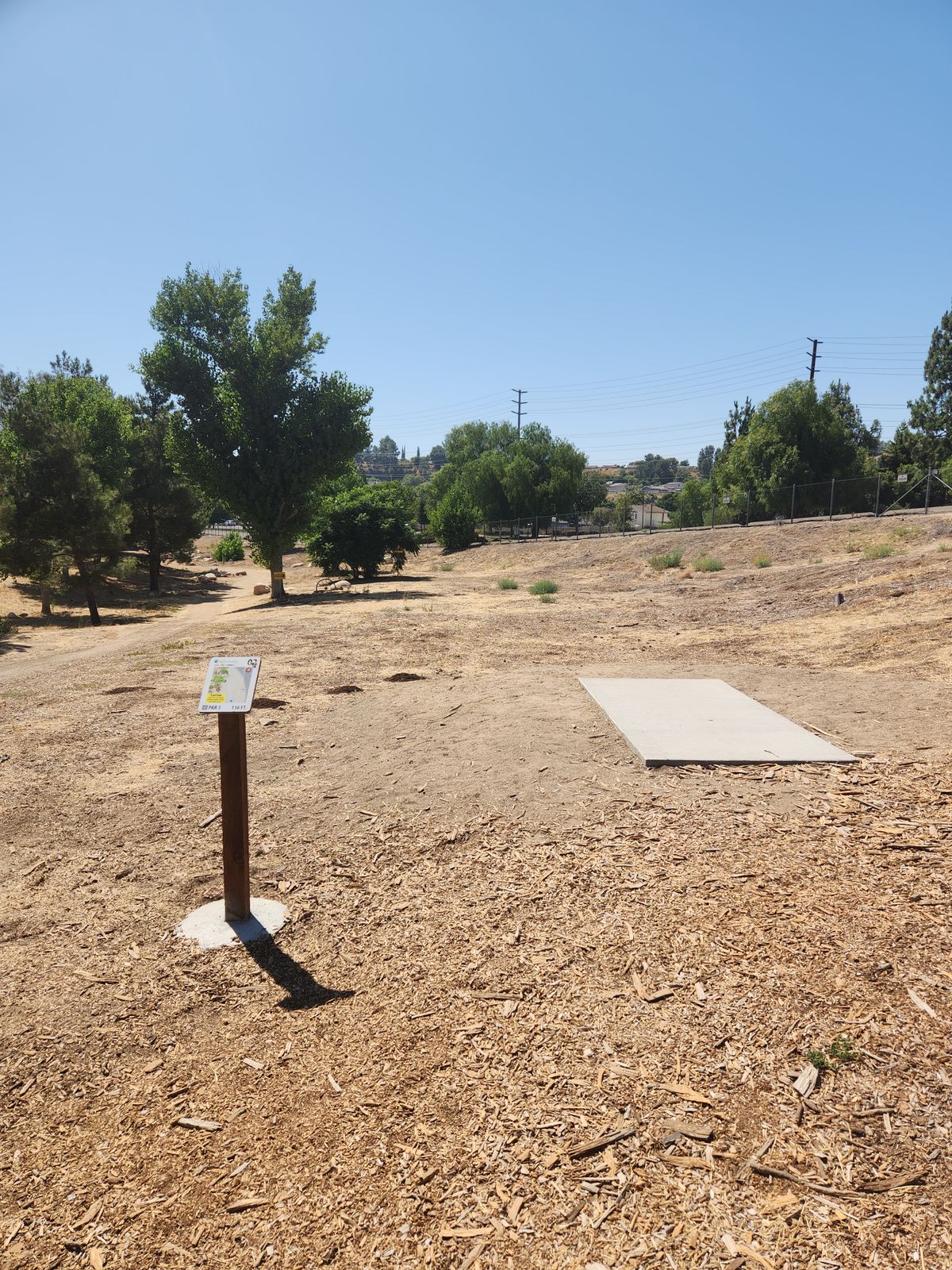 Hole 2 tee pad(pov)