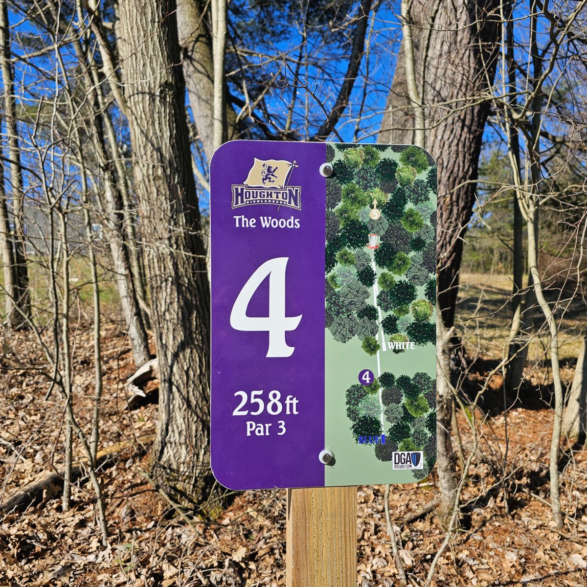 Signage for Hole #4