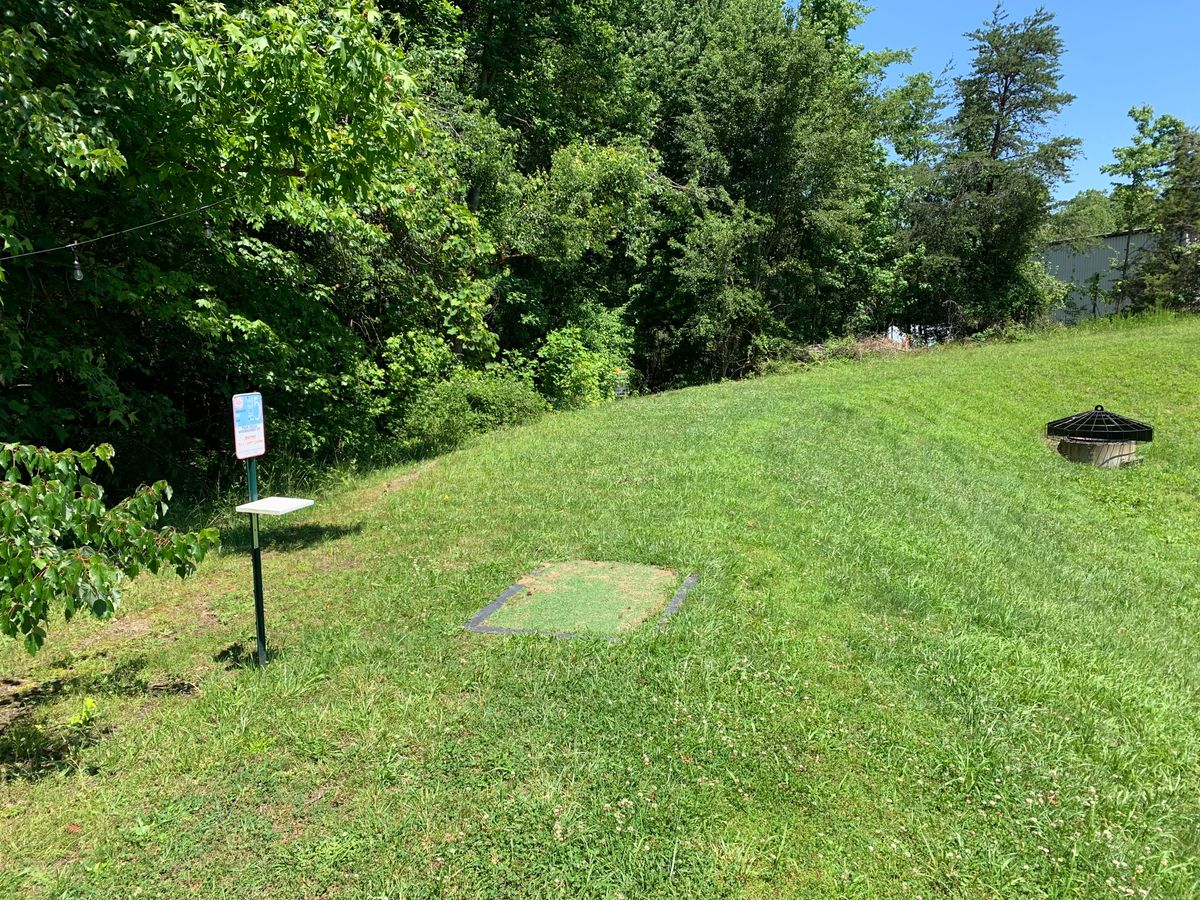 Hole 5 around to the left down a slight incline