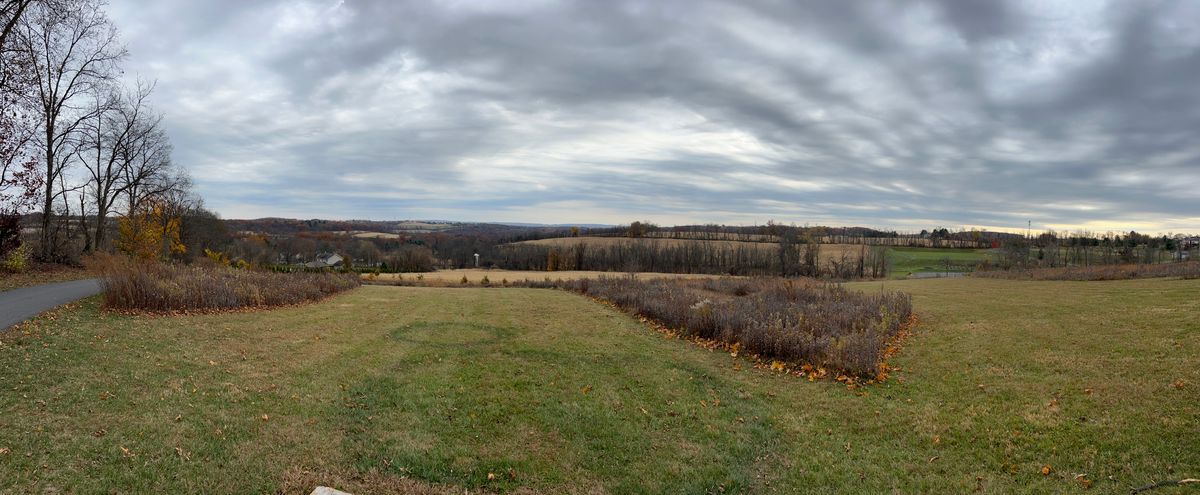 Top of the course looking down the hill.