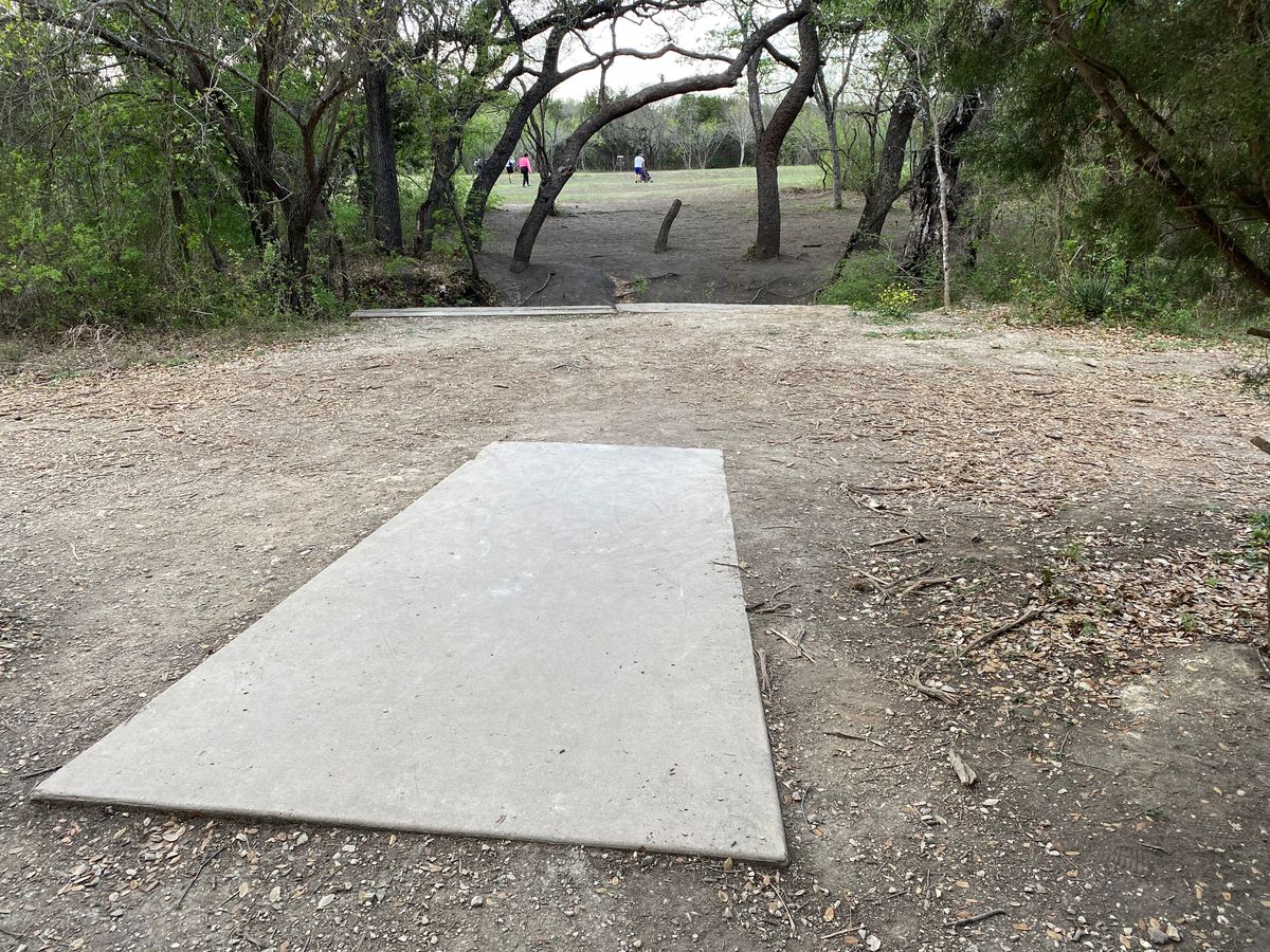 Hole 18 plays a mean gap