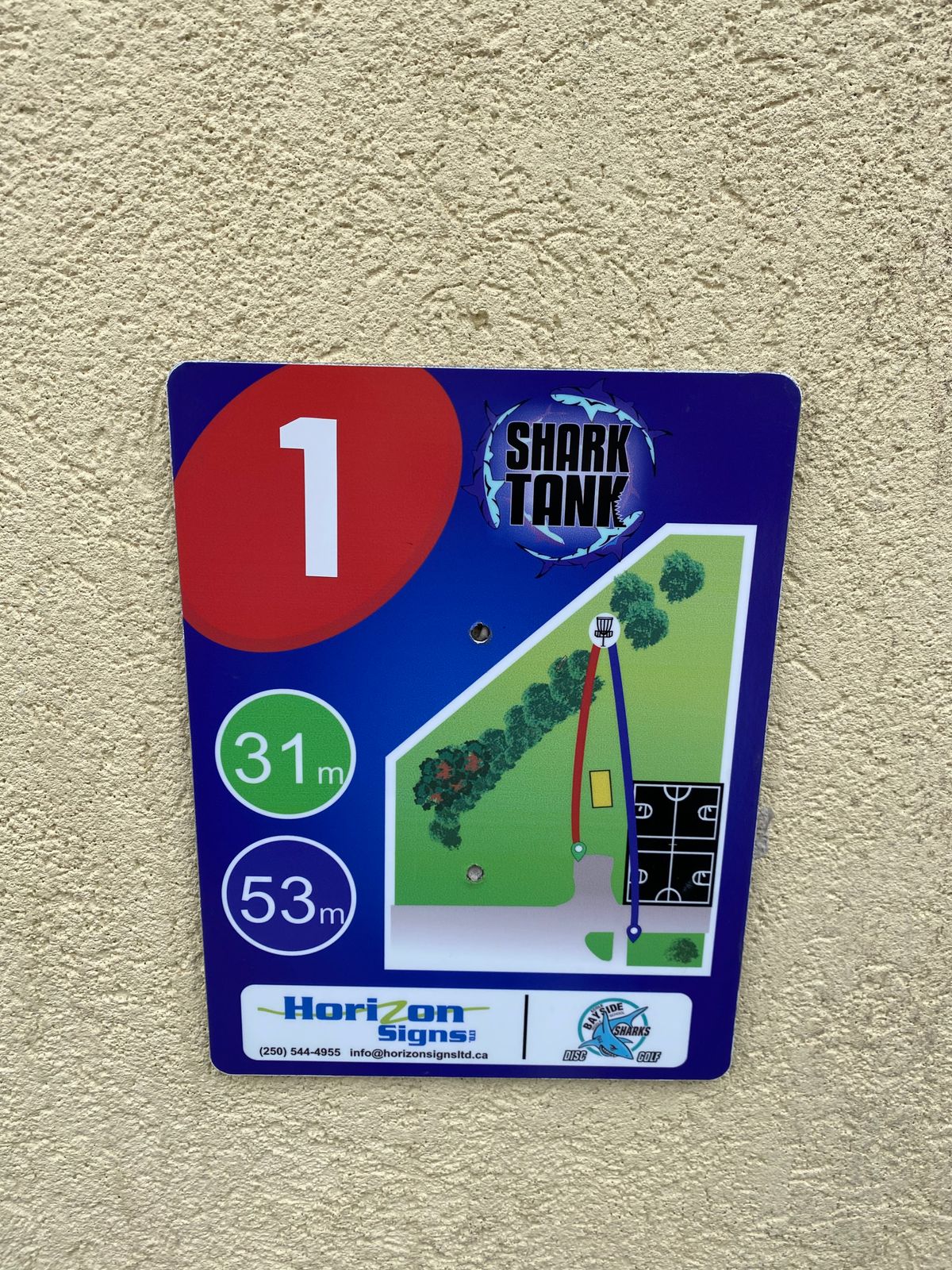 Tee box is turf
