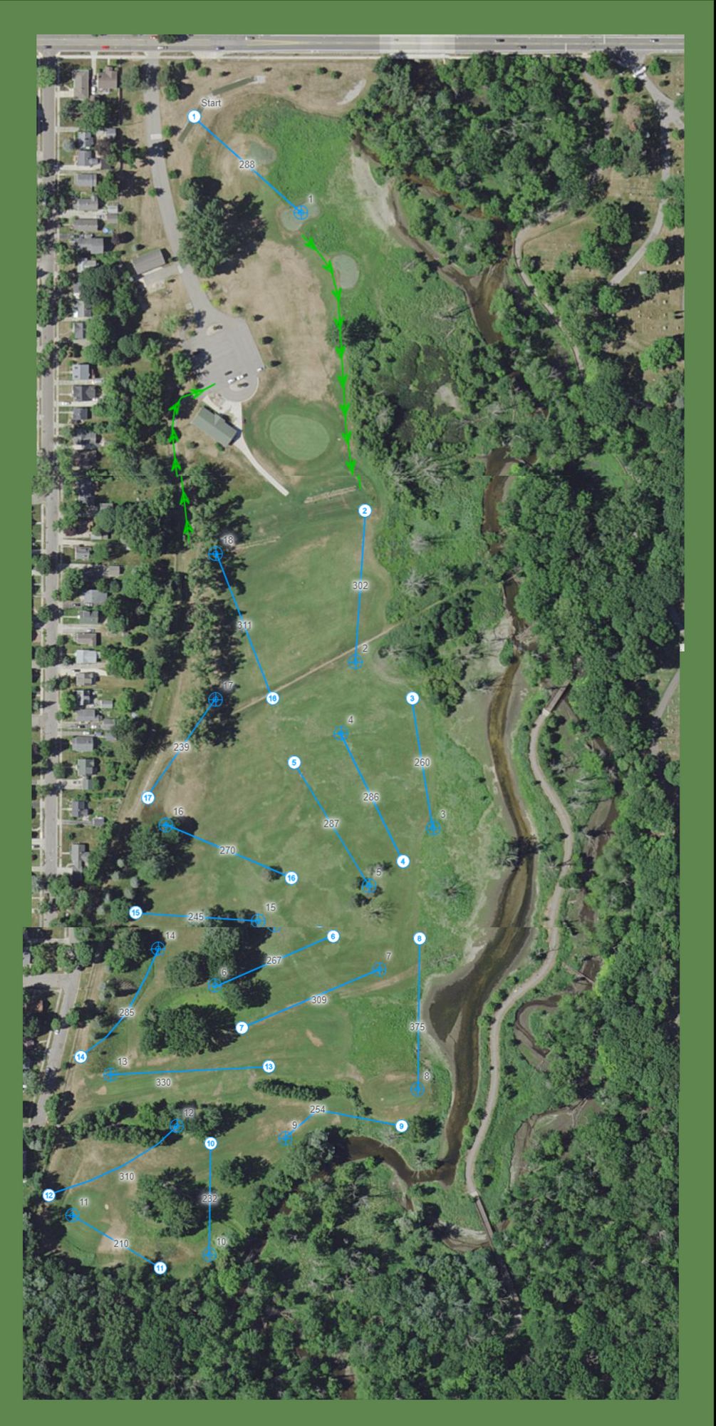 Proposed layout sent to me from Brett Kaschinske, Parks Director for the City of Lansing.