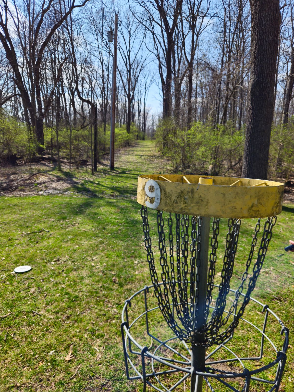 Hole 9 looking back at tee