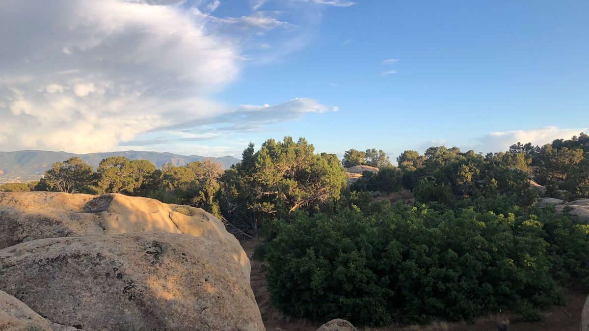 Hole 7 at the top of the rock in the center