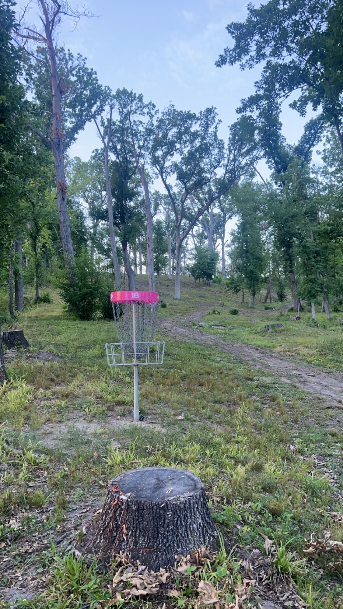 Hole 18 looking back up the fairway