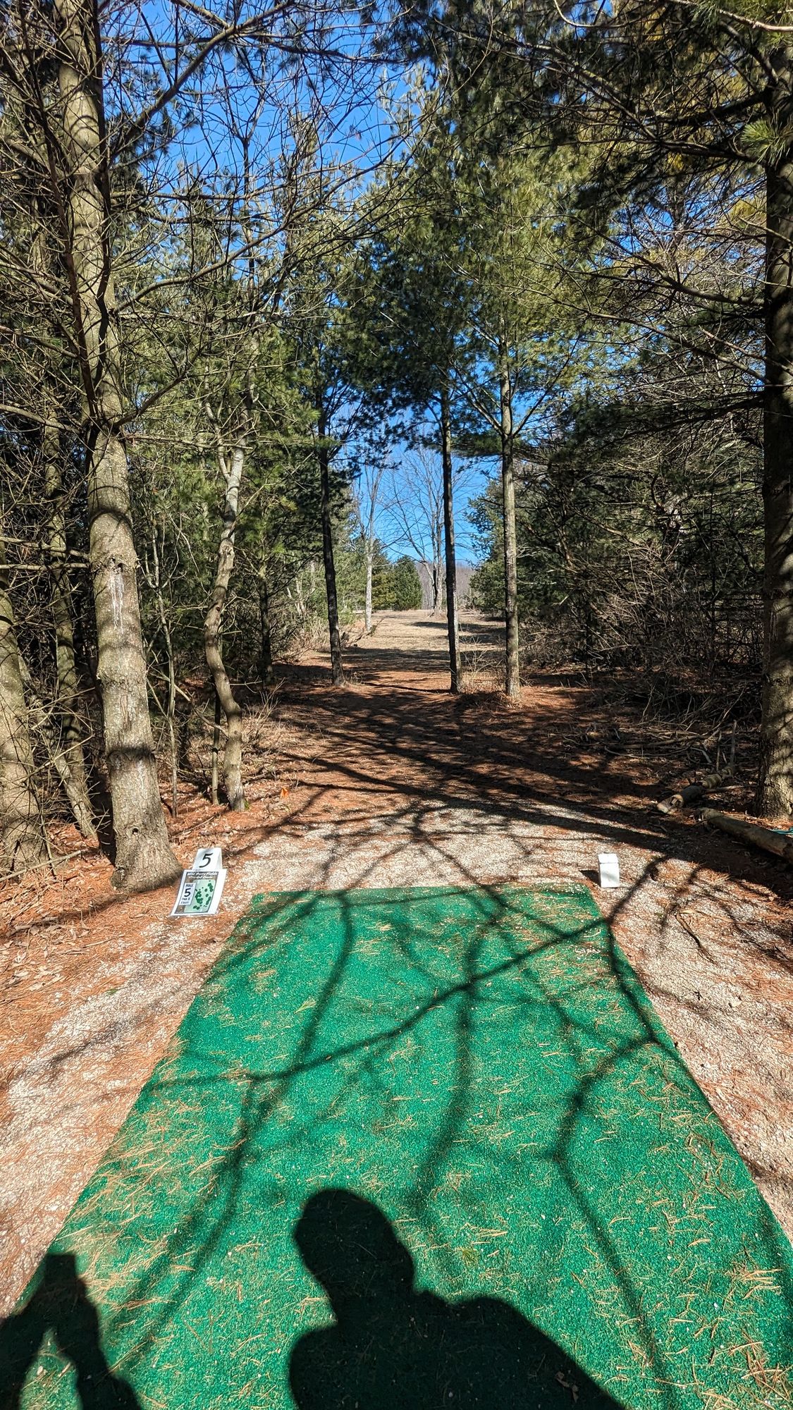 Hole 5-Avoid hitting first, second,third available