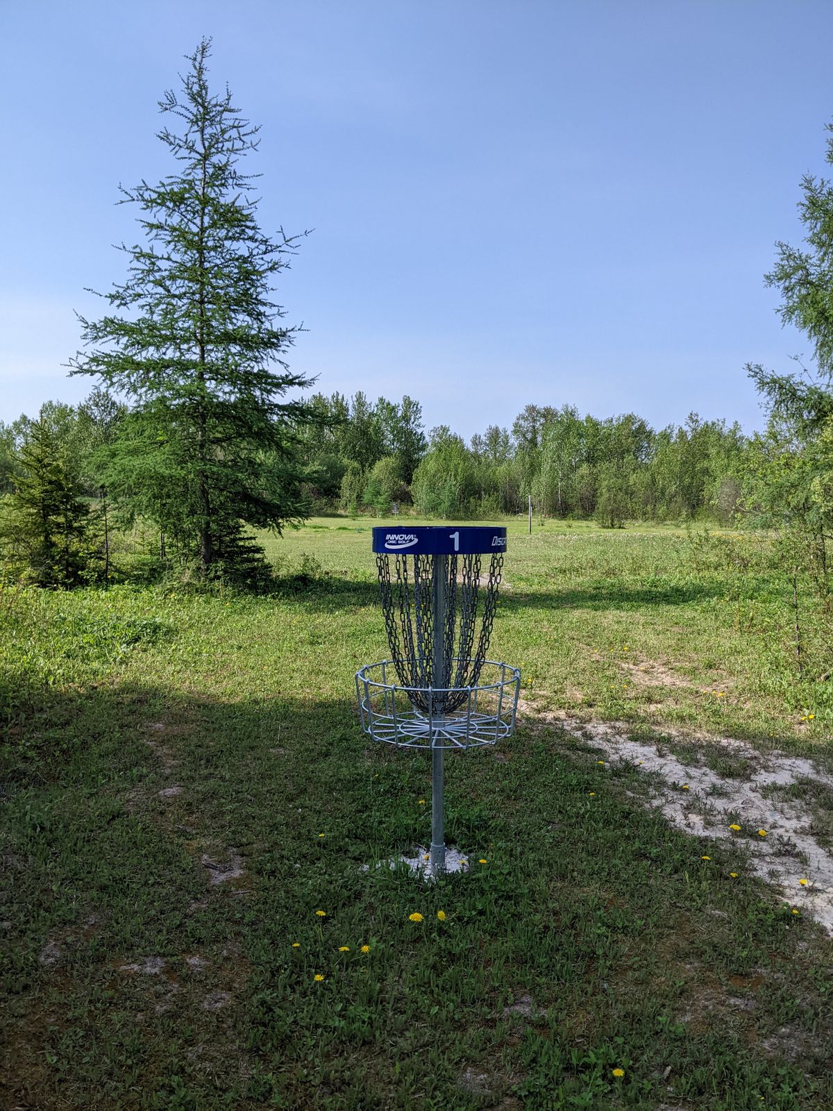 Hole 1 basket