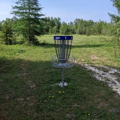 Hole 1 basket