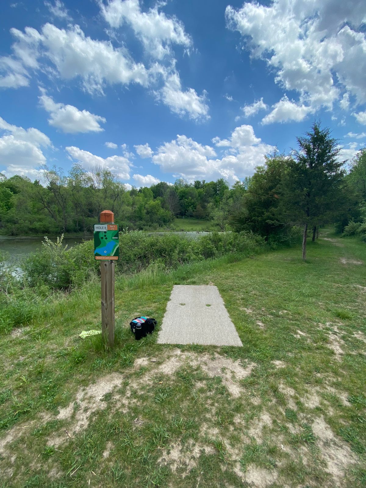 Hole 8 across the water