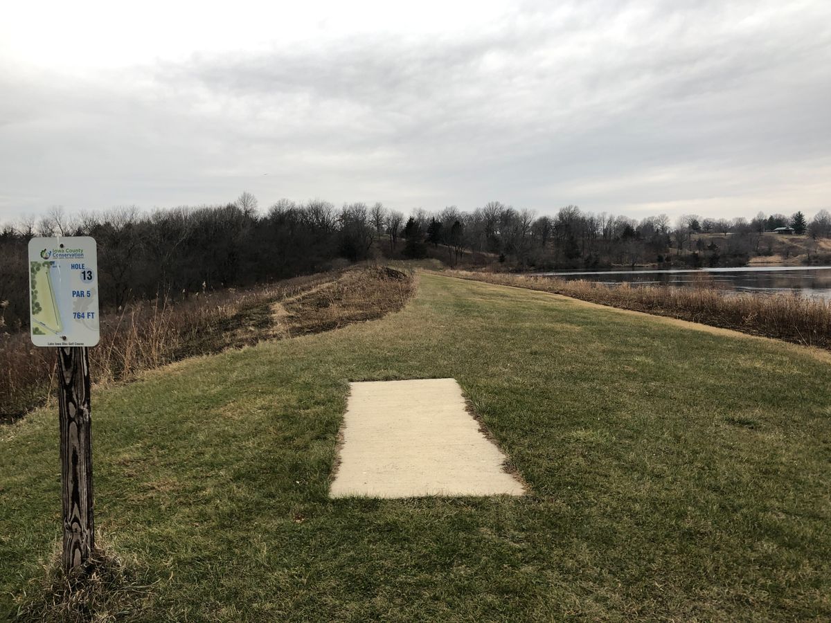 Pro shot- 760 straight down fairway with steep dropoff to left and water to the right.  Nukes, baby!