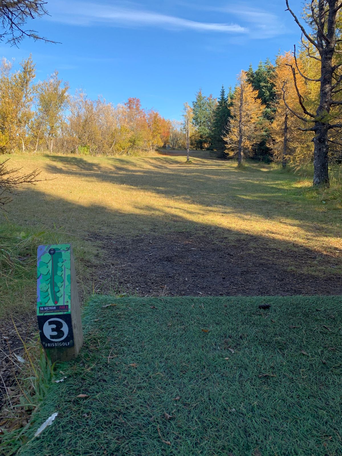 Teepad and fairway hole 3