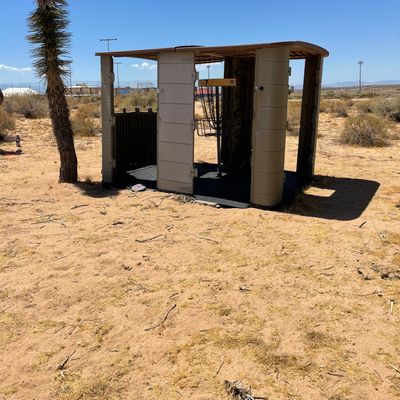Some creative (and shade-providing) obstacles on this course.