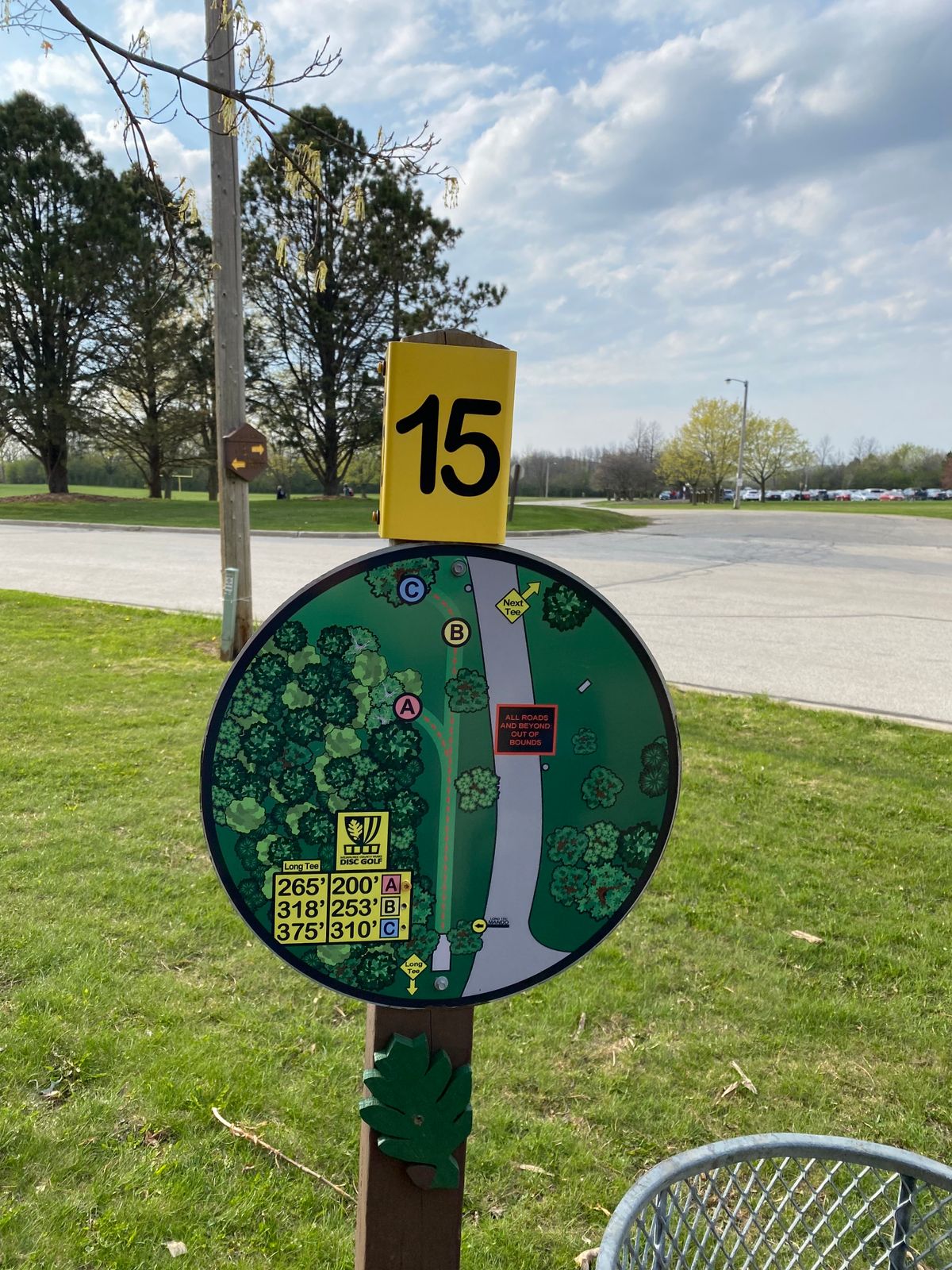 Hole 15 sign