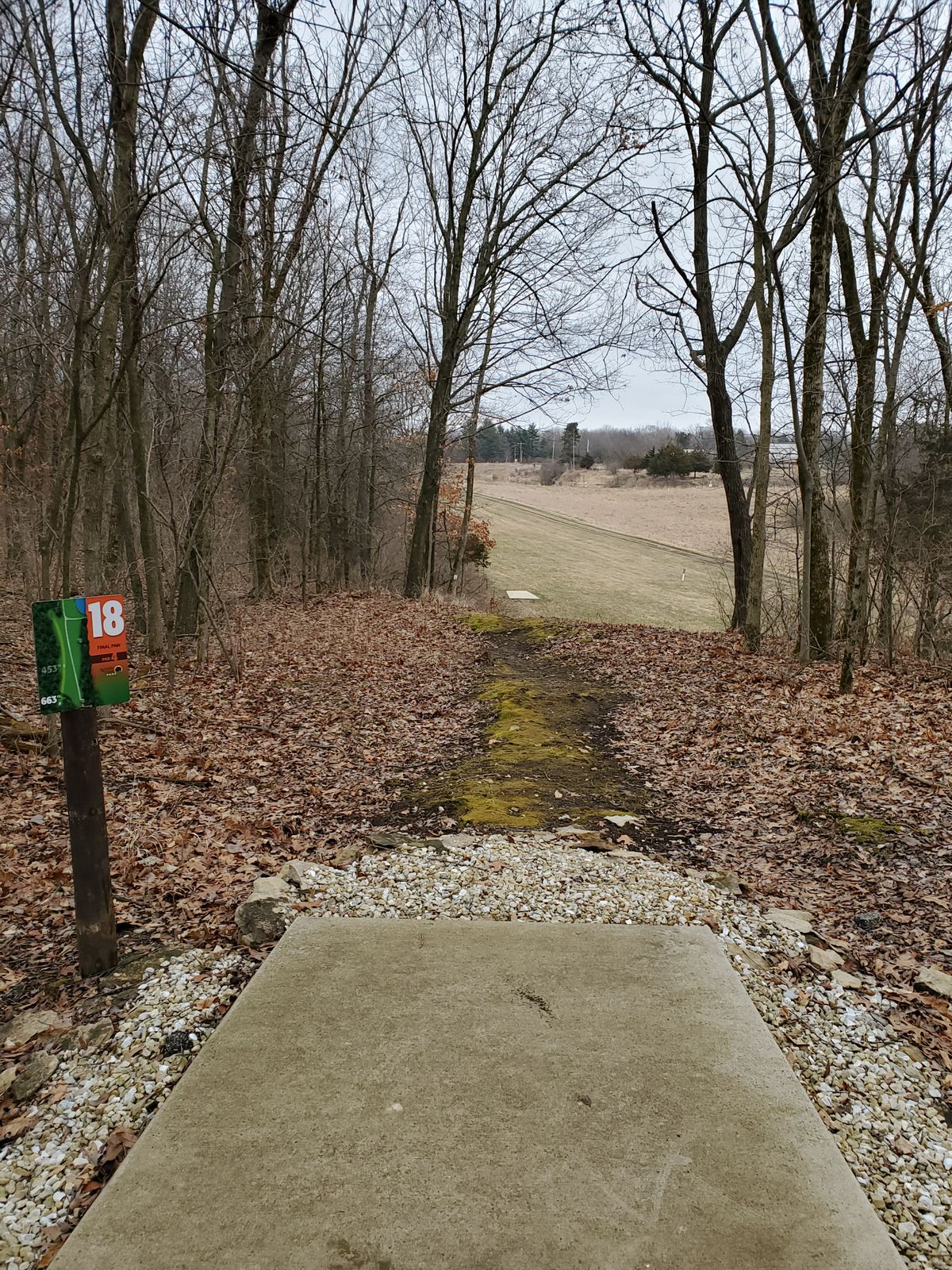 Hole 18 long tee