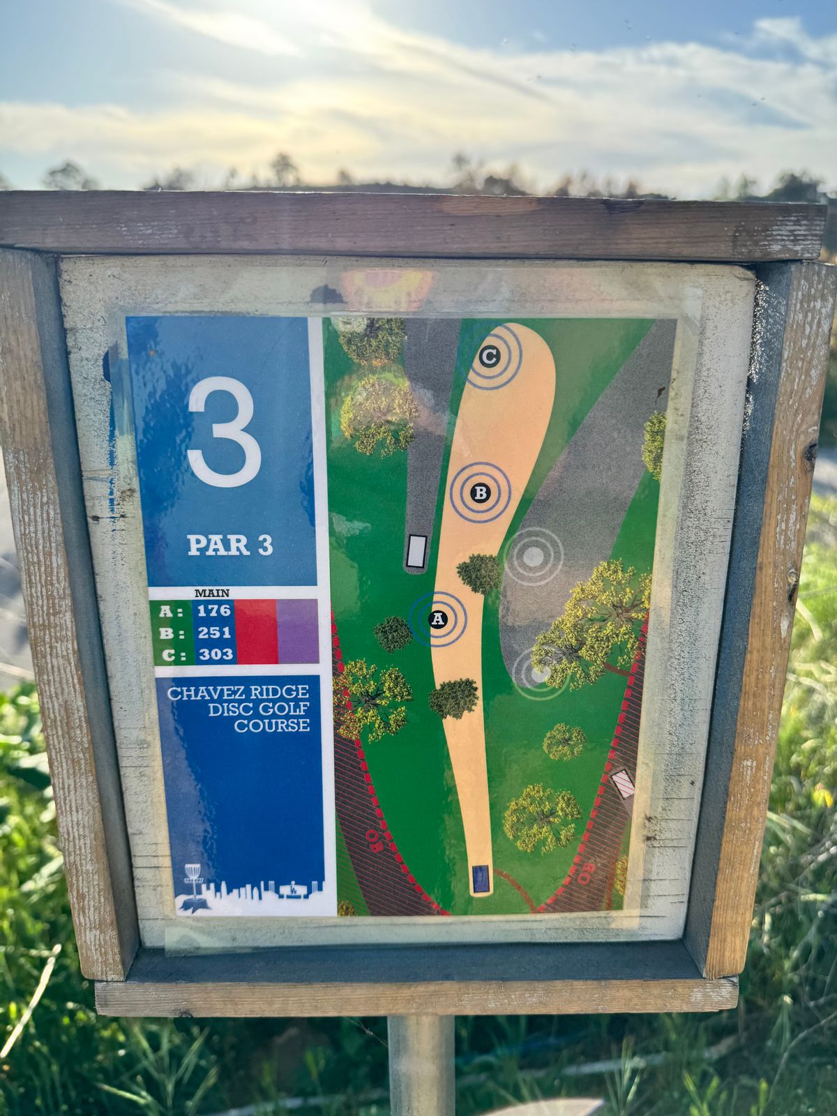 3 tee sign