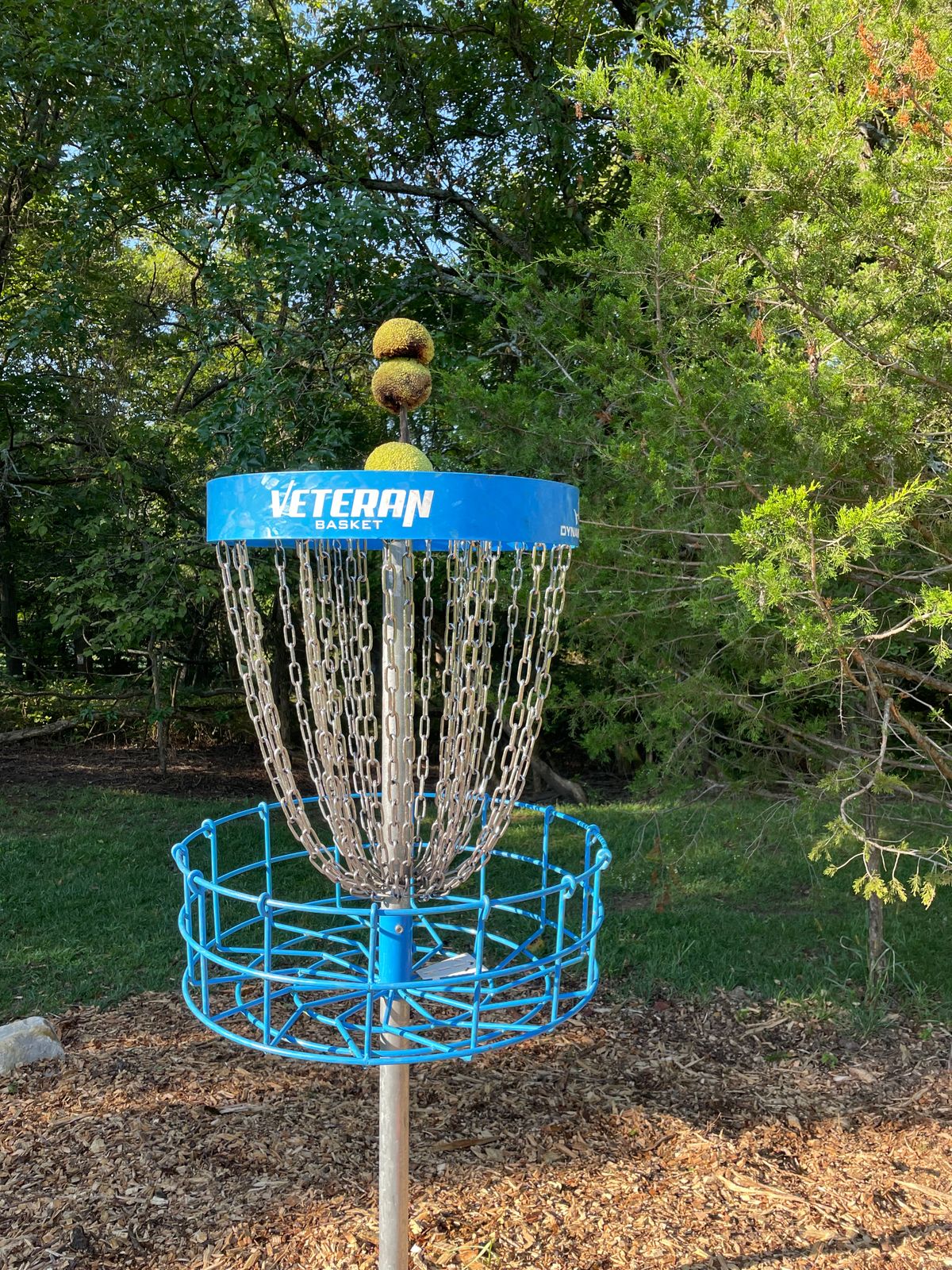 some abstract art on a basket