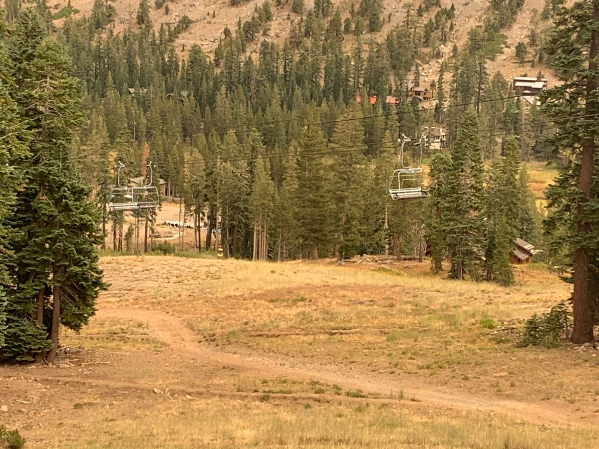 Looking down the fairway from the tee on 17.