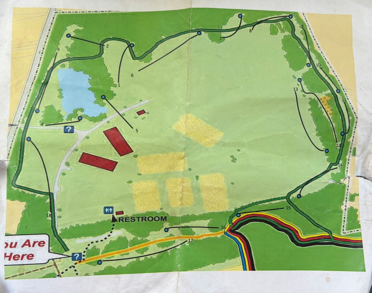 Rough map of the newly added tees