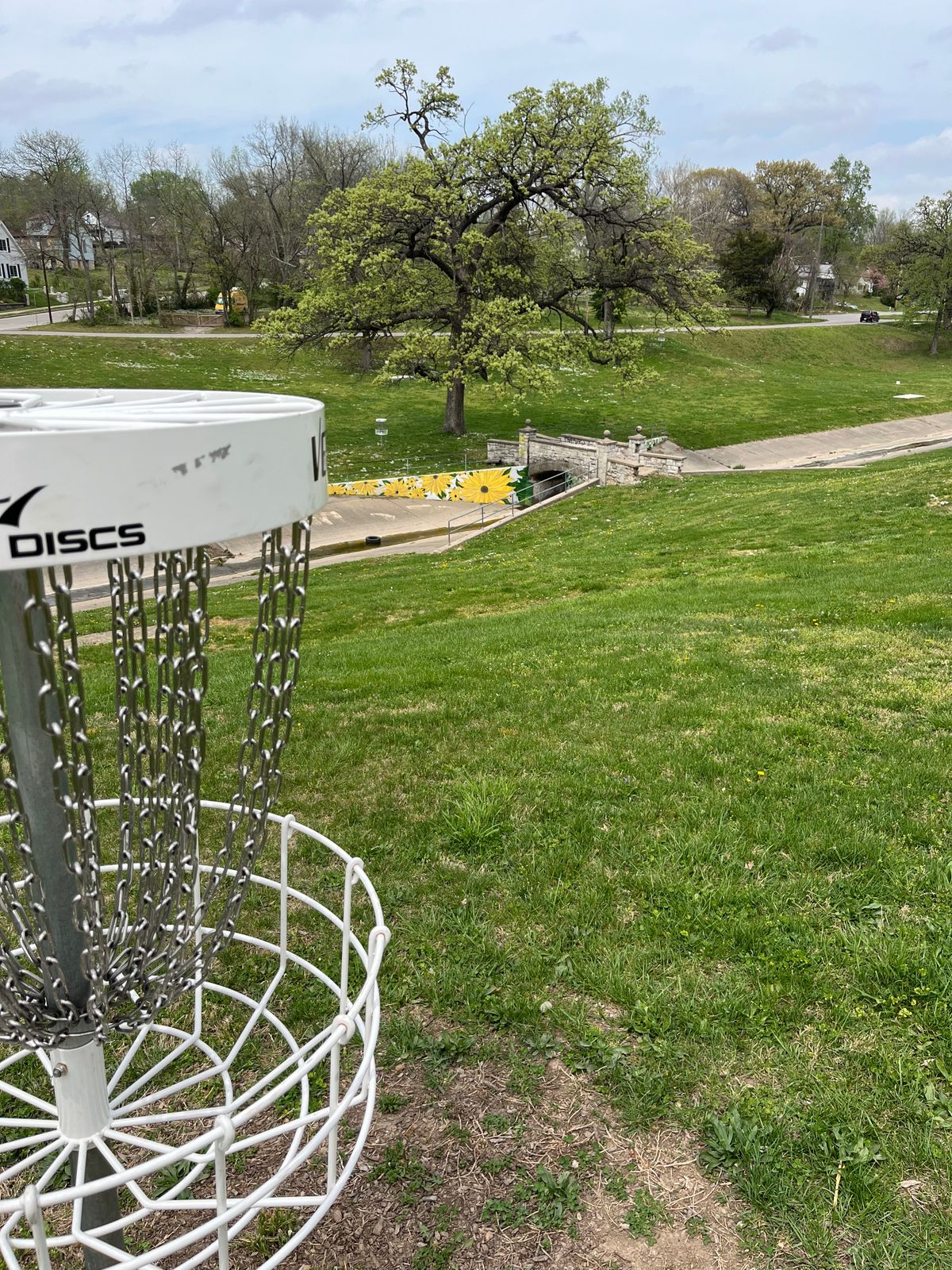 #9 basket with more of the course in the background