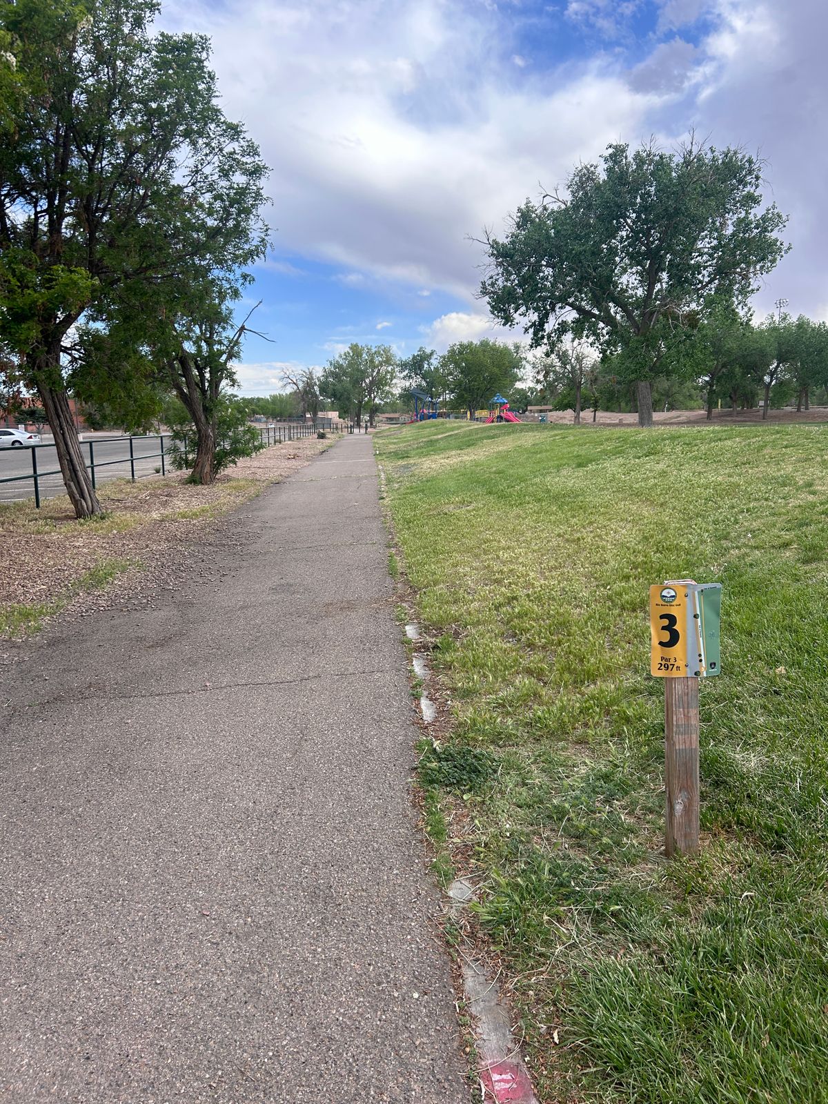 Hole 3 from tee area