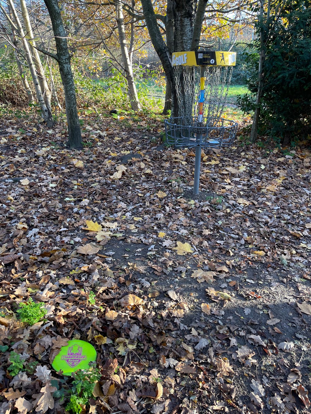 Championship hole 1 parked