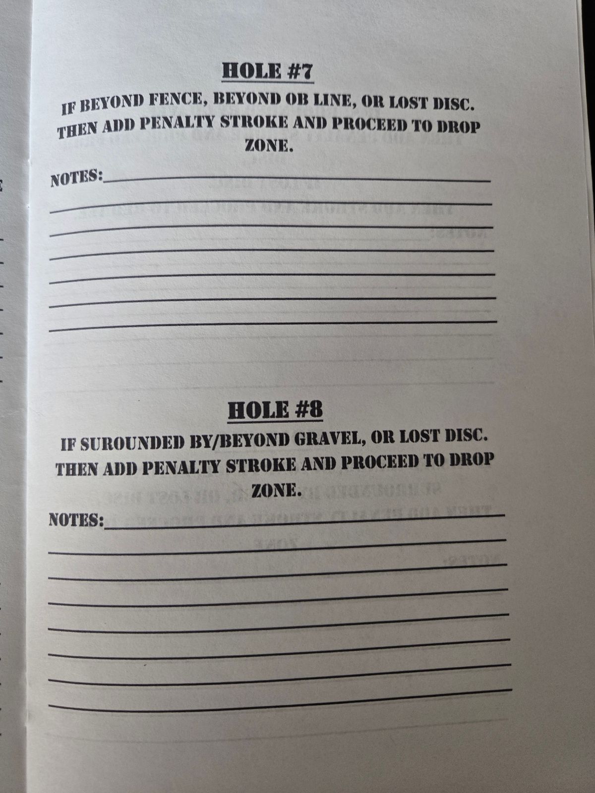Holes 7 and 8 rules.