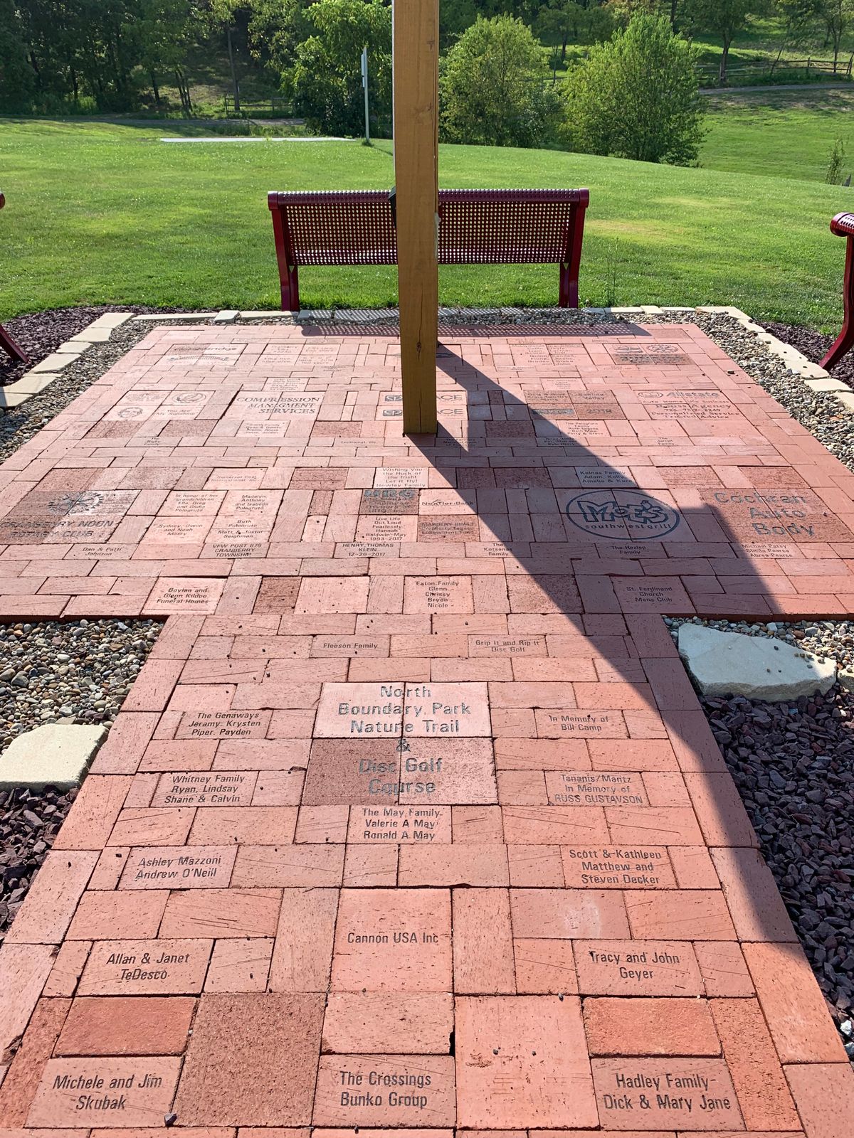 Course sponsor patio