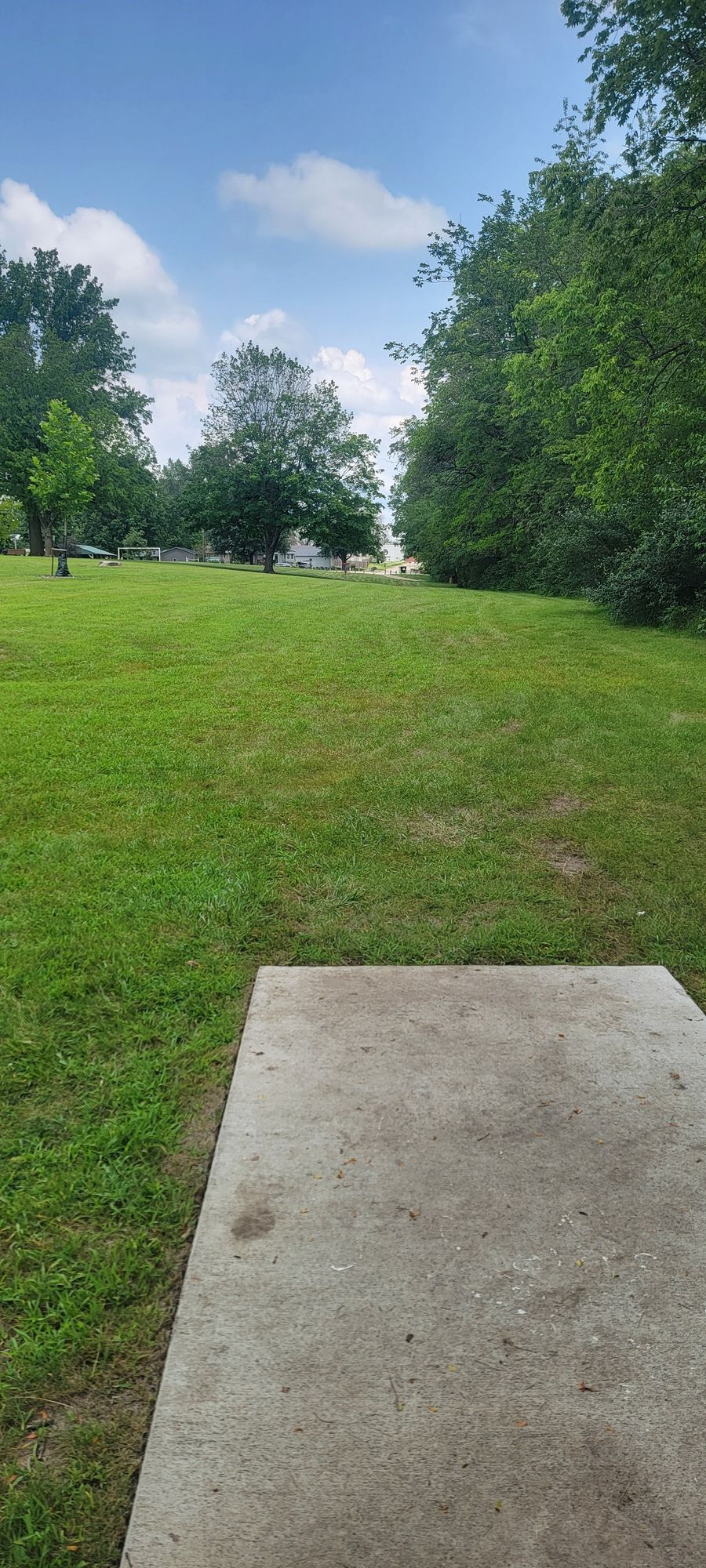 Hole 6's tee pad view