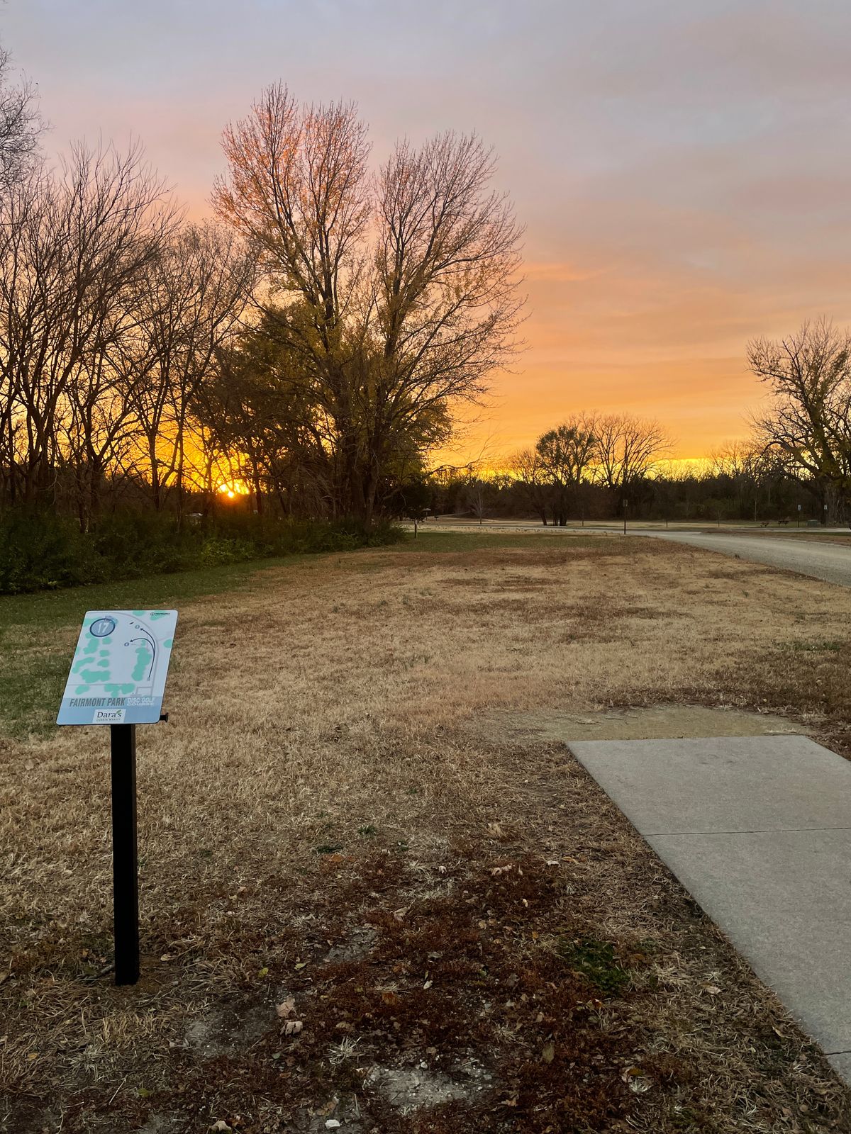 Hole 17 at the golden hour