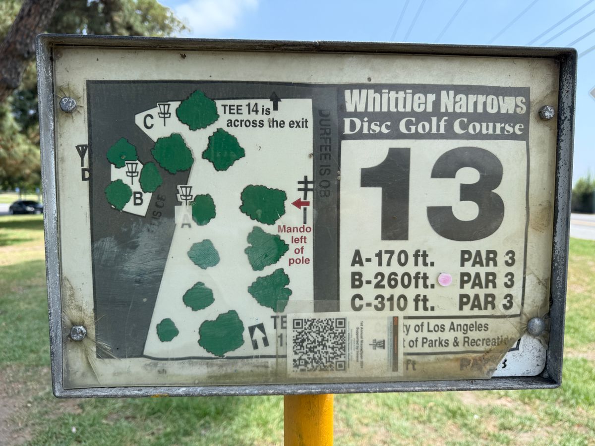 Hole 13 Sign
