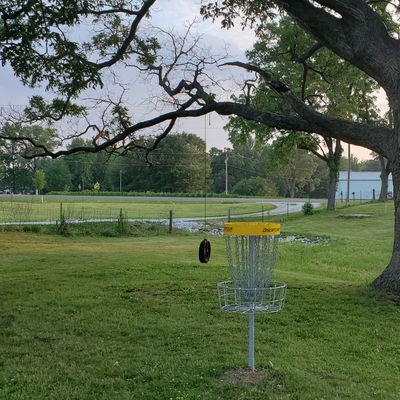 Hole 2 looking back toward tee from green