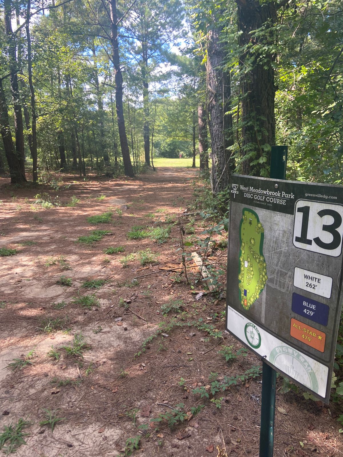 Tee box on 13