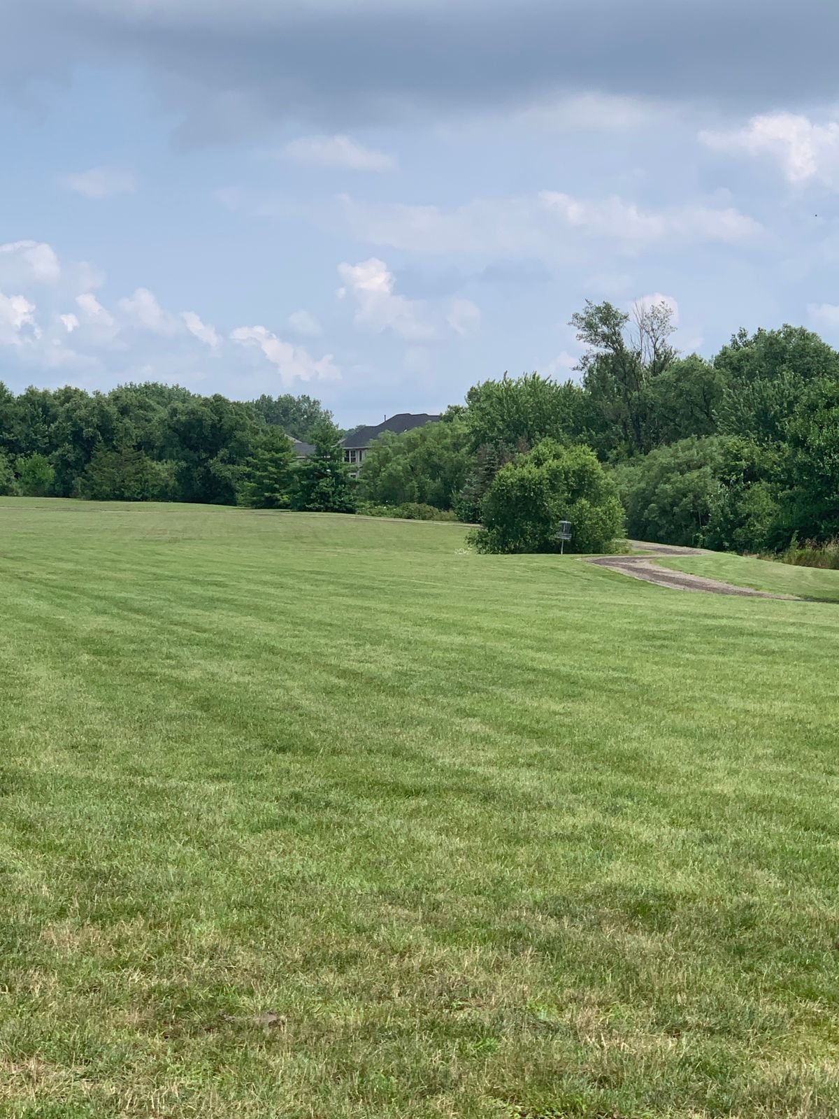View of number one from tee spot