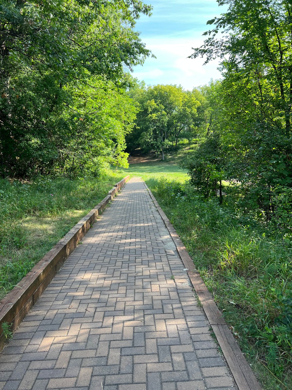 Walking down a beautiful path