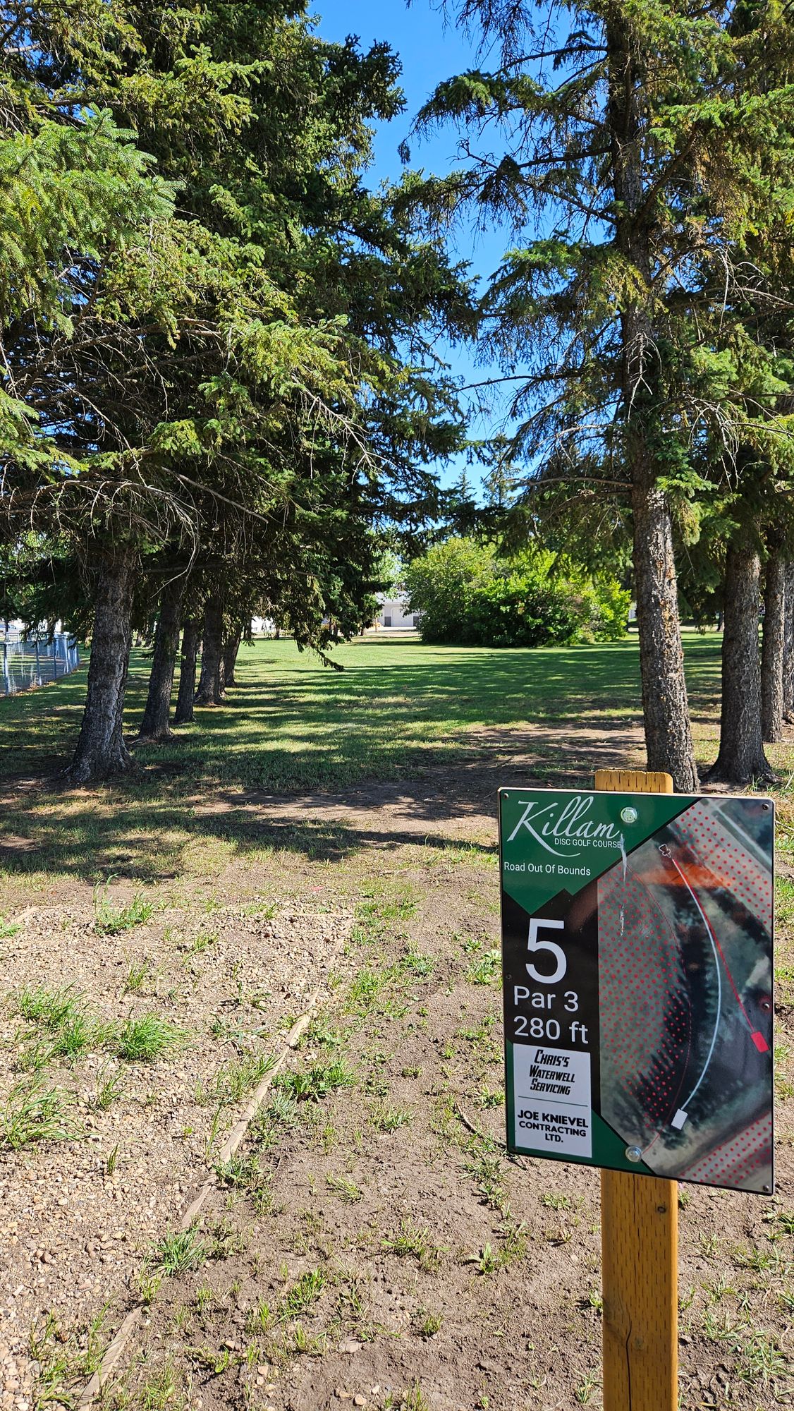 Hole 5 White tee looking to fairway
