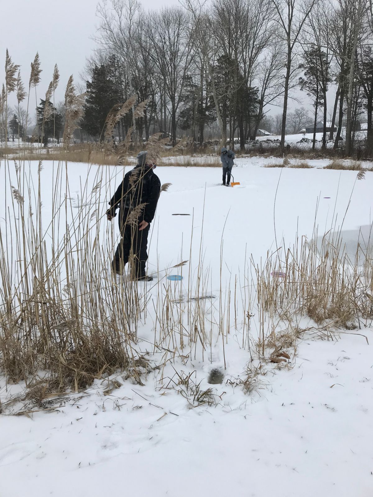 The only time you can play it from the pond.