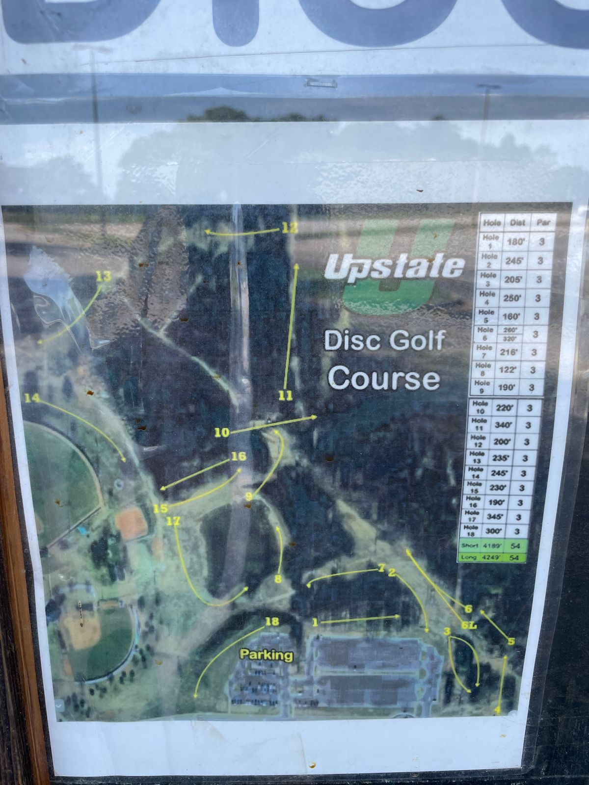 Terrible picture but it helped us find our way