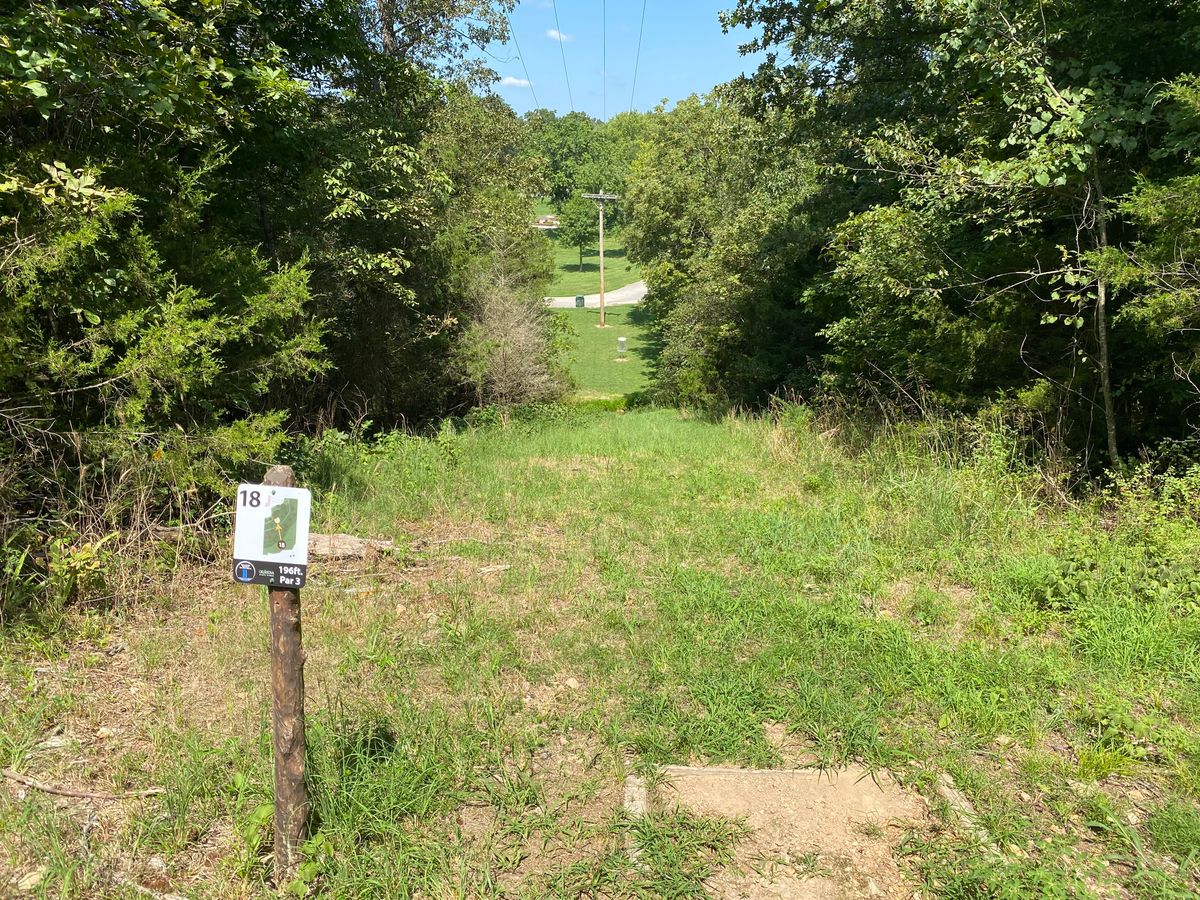 DOWN the hill- throwing northwest across creek